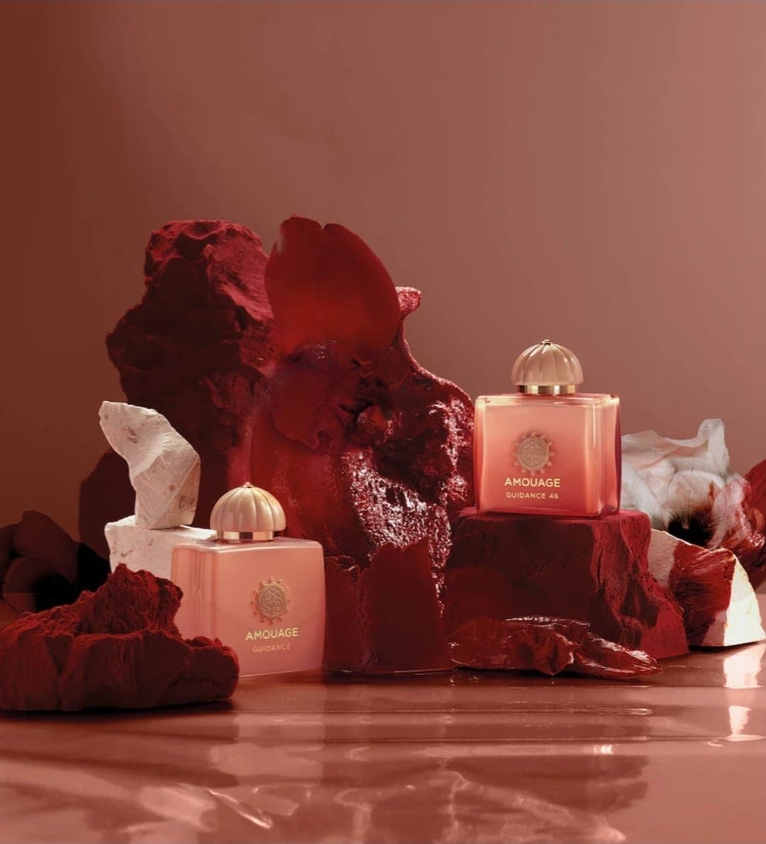 Amouage Guidance 46 photographed with raw pigment