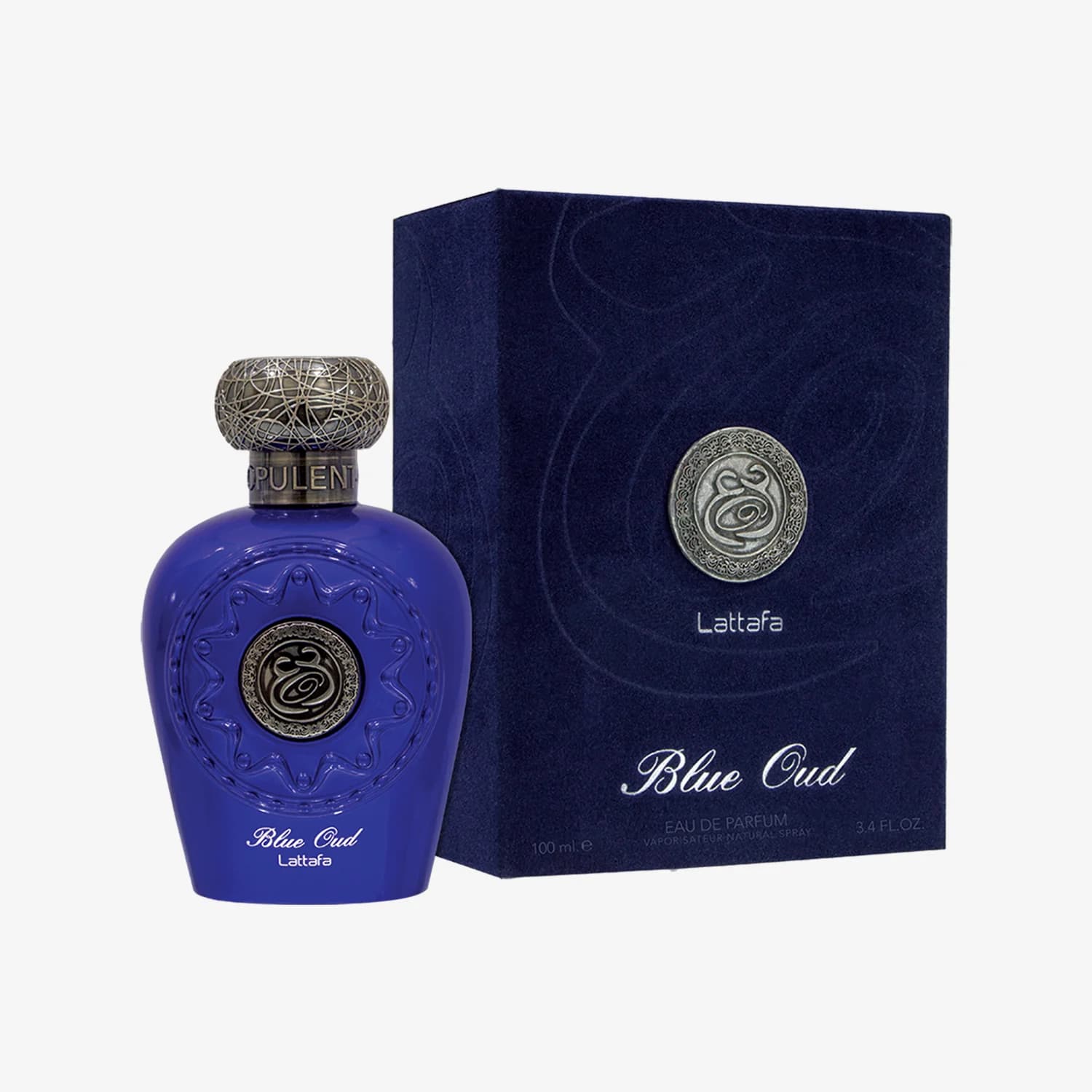 Lattafa Opulent Blue Oud bottle